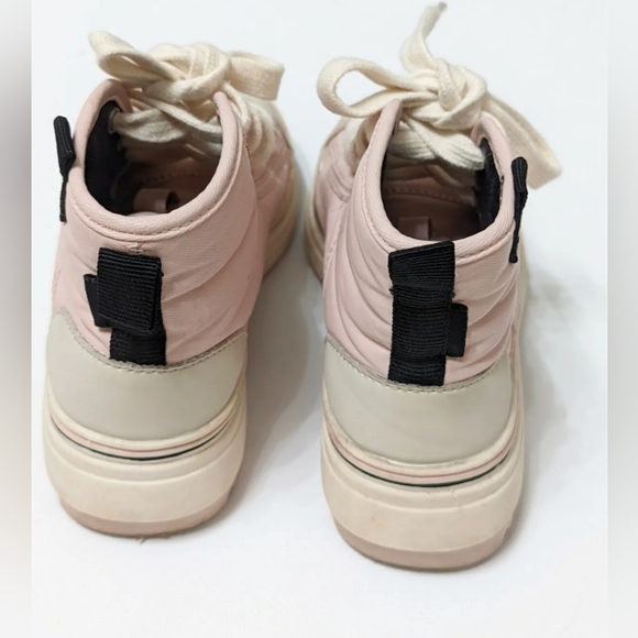 ZARA Pastel Pink Lug Sole High Top Sneakers Girl\'s Size 11 main image 0